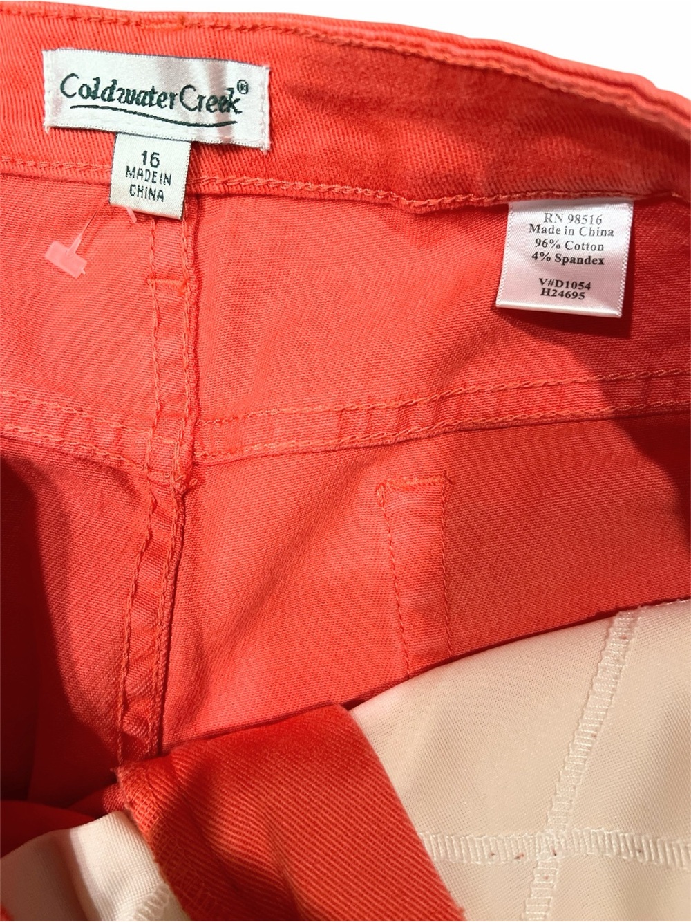 Coldwater Creek Persimmon Tummy control Straight-Leg Jeans 16 - Picture 5 of 7